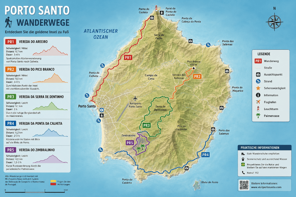 Porto Santo Wanderwege